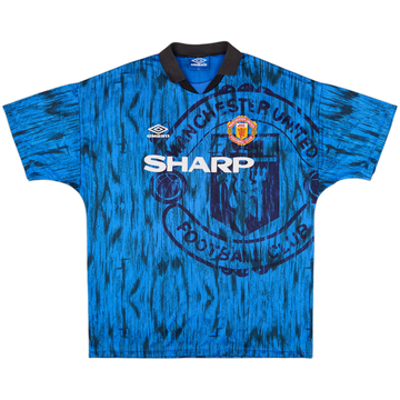 1992-93 Manchester United Away Shirt - 8/10 - (XL)
