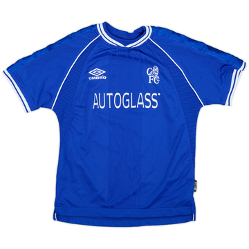 1999-01 Chelsea Home Shirt - 9/10 - (M.Boys)