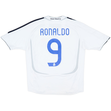 2006-07 Real Madrid Home Shirt Ronaldo #9 - 6/10 - (13-14 Years)