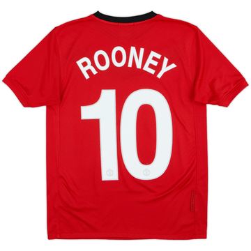 2009-10 Manchester United Home Shirt Rooney #10 - 9/10 - (L.Boys)