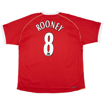 2006-07 Manchester United Home Shirt Rooney #8 - 8/10 - (3XL)