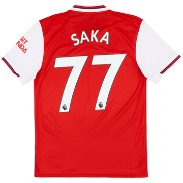 2019-20 Arsenal Home Shirt Saka #77 - 8/10 - (S)
