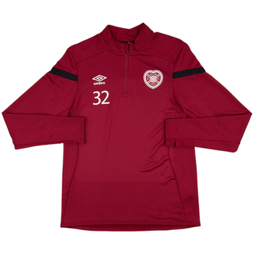 2019-20 Hearts Player Issue Umbro 1/4 Zip Drill Top #32 - 10/10 - (M)