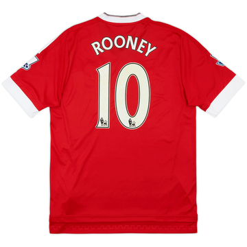 2015-16 Manchester United Home Shirt Rooney #10 - 6/10 - (M)