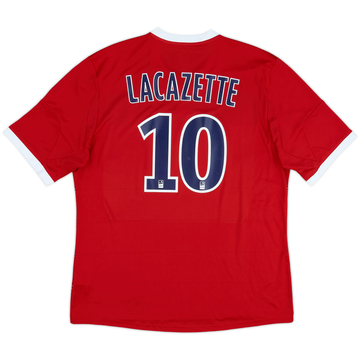 2013-14 Lyon Away Shirt Lacazette #10 - 8/10 - (XL)