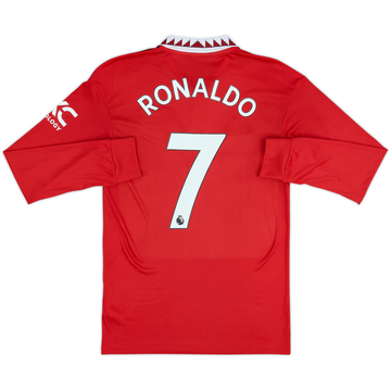 2022-23 Manchester United Home L/S Shirt Ronaldo #7 - 9/10 - (S)