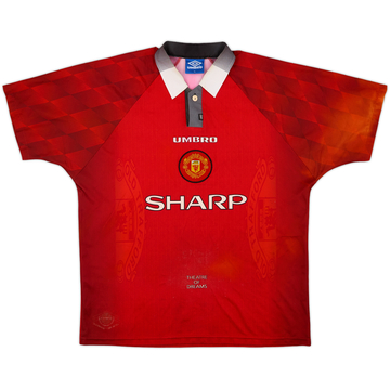 1996-98 Manchester United Home Shirt - 4/10 - (XL)