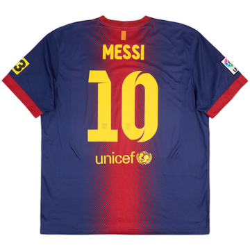 2012-13 Barcelona Home Shirt Messi #10 - 5/10 - (XL)