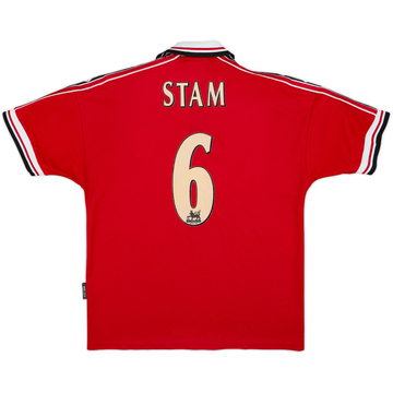 1998-00 Manchester United Home Shirt Stam #6 - 6/10 - (M)