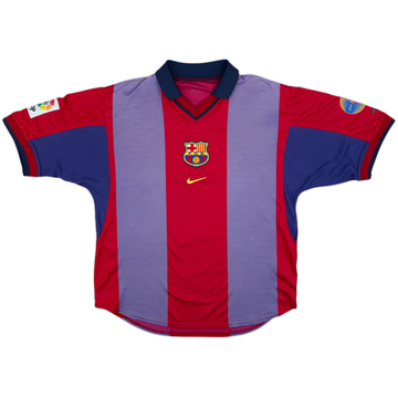 2000-01 Barcelona Home Shirt - 5/10 - (XL)