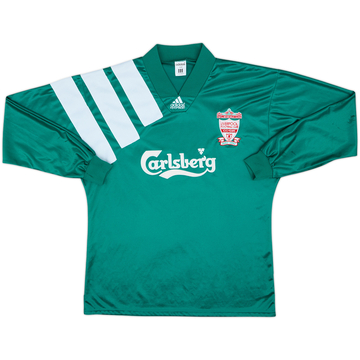1992-93 Liverpool Player Issue Centenary Away L/S Shirt - 10/10 - (L/XL)