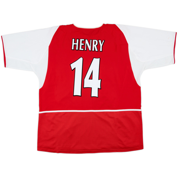 2002-04 Arsenal Home Shirt Henry #14 - 8/10 - (XXL)