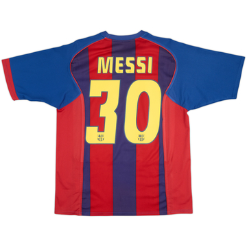 2004-05 Barcelona Basic Home Shirt Messi #30 - 5/10 - (M)