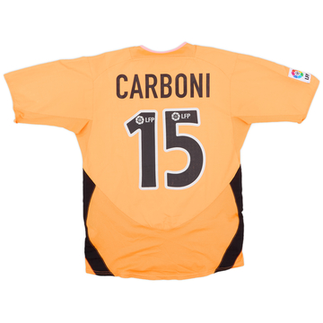 2003-04 Valencia Away Shirt Carboni #15 - 4/10 - (S)