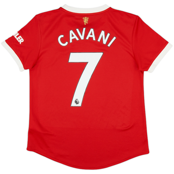 2021-22 Manchester United Home Shirt Cavani #7 - 9/10 - (Women's M)