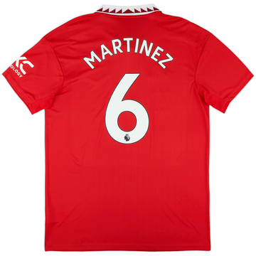 2022-23 Manchester United Home Shirt Martinez #6 - 10/10 - (L)