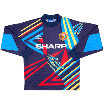 1992-93 Manchester United GK Shirt #1 (Schmeichel) - 8/10 - (S)