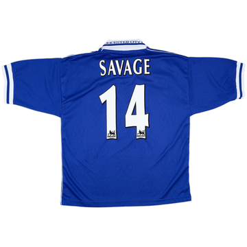 1998-00 Leicester Home Shirt Savage #14 - 9/10 - (L)