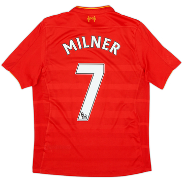2016-17 Liverpool Home Shirt Milner #7 - 9/10 - (XL.Boys)