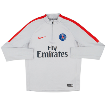 2017-18 Paris Saint-Germain Nike 1/4 Zip Drill Top - 8/10 - (L.Boys)