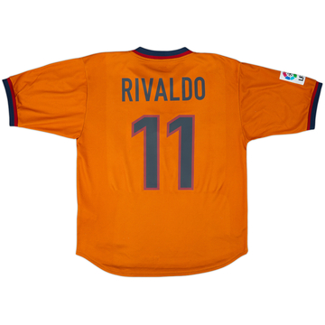 1998-00 Barcelona Third Shirt Rivaldo #11 - 8/10 - (L)