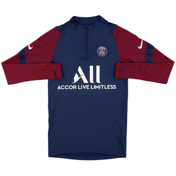 2020-21 Paris Saint-Germain Nike 1/4 Zip Drill Top - 7/10 - (XS)