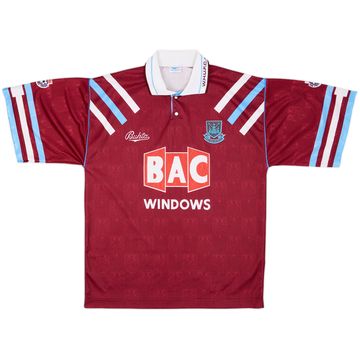 1989-90 West Ham Home Shirt - 9/10 - (L)