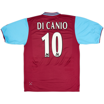 2001-03 West Ham Home Shirt Di Canio #10 - 8/10 - (XL)