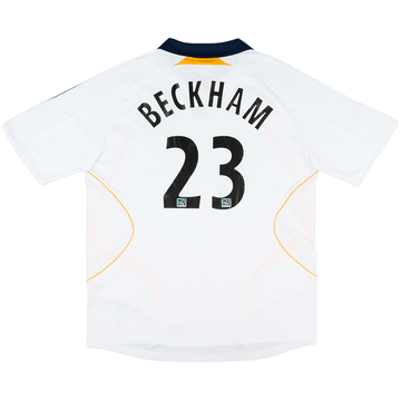 2007-08 LA Galaxy Home Shirt Beckham #23 - 7/10 - (XL)