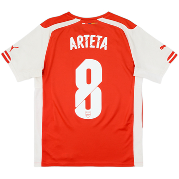 2014-15 Arsenal Home Shirt Arteta #8 - 5/10 - (S)