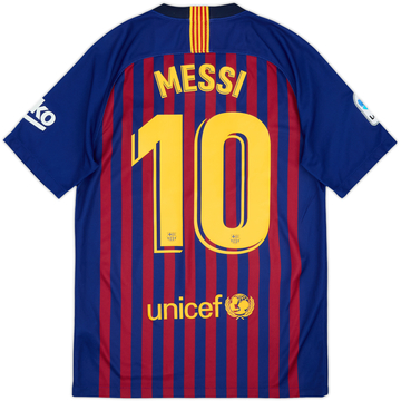 2018-19 Barcelona Home Shirt Messi #10 - 8/10 - (S)