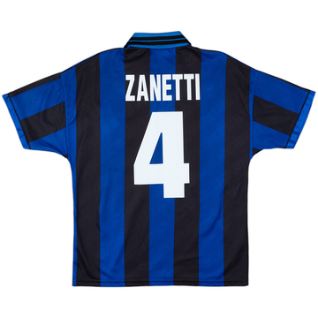 1995-96 Inter Milan Home Shirt Zanetti #4 - 7/10 - (M)