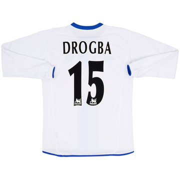 2003-05 Chelsea Away L/S Shirt Drogba #15 - 8/10 - (S)