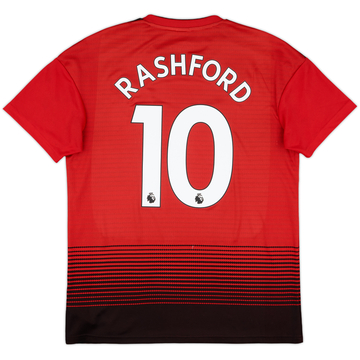 2018-19 Manchester United Home Shirt Rashford #10 - 6/10 - (M)