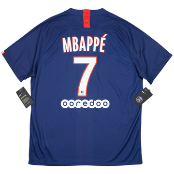 2019-20 Paris Saint-Germain Home Shirt Mbappe #7 (XL)
