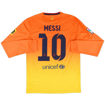 2012-13 Barcelona Away L/S Shirt Messi #10 - 9/10 - (S)