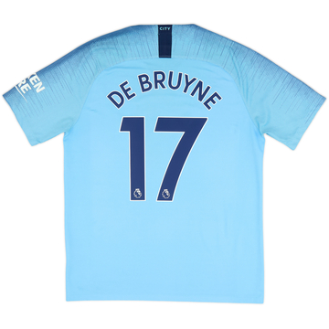 2018-19 Manchester City Home Shirt De Bruyne #17 - 7/10 - (L)