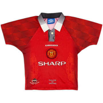 1996-98 Manchester United Home Shirt - 4/10 - (S.Boys)