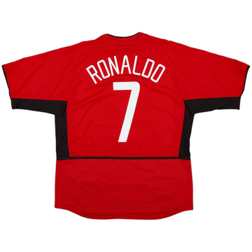 2002-04 Manchester United Home Shirt Ronaldo #7 - 7/10 - (L)