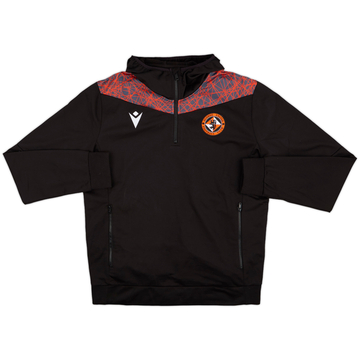 2020-21 Dundee United Macron Hooded 1/4 Zip Training Top - 8/10 - (L)