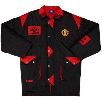 1992-93 Manchester United Umbro Padded Bench Coat - 9/10 - (XL)
