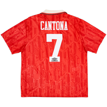 1992-94 Manchester United Home Shirt Cantona #7 - 6/10 - (XXL)
