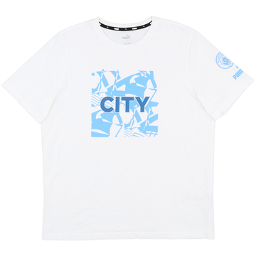2023-24 Manchester City Puma Cotton Tee - 8/10 - (L)