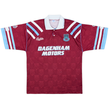 1991-92 West Ham Home Shirt - 7/10 - (M)