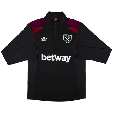 2018-19 West Ham Umbro 1/2 Zip Sweat Top - 6/10 - (M)