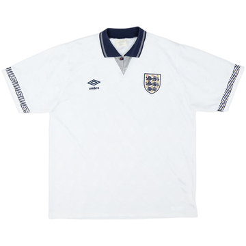 1990-92 England Home Shirt - 8/10 - (L)
