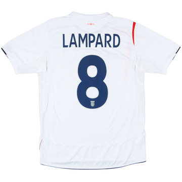 2005-07 England Home Shirt Lampard #8 - 6/10 - (M)