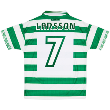 1997-99 Celtic Home Shirt Larsson #7 - 9/10 - (M)