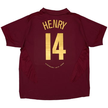 2005-06 Arsenal Home Shirt Henry #14 - 9/10 - (XXL)