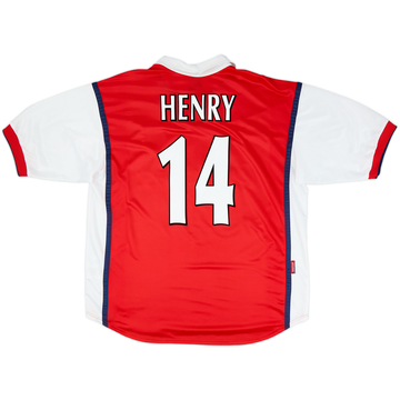 1999-00 Arsenal Home Shirt Henry #14 - 8/10 - (XL)